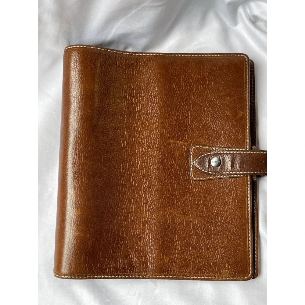 Filofax Malden Ochre A5 Leather Organizer Agenda Calendar Planner